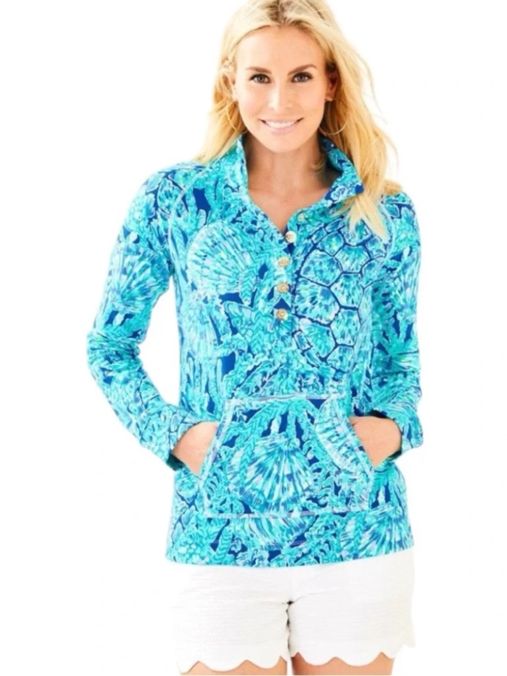 Lilly Pulitzer Captain popover in Tortuga Time, size XXS, preloved